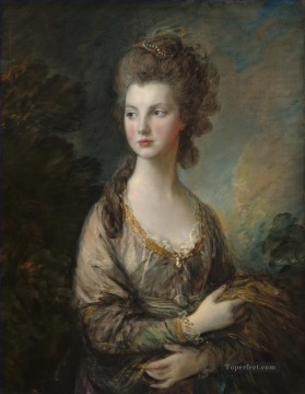グラハム夫人 1775 年の肖像画 トーマス・ゲインズバラ Oil Paintings